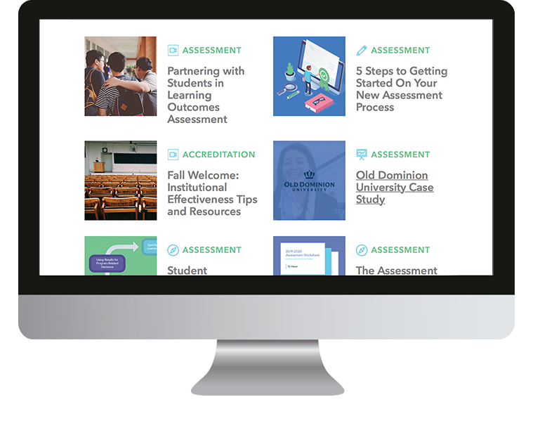assessment webinars accreditation resources